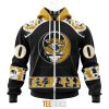NFL Jacksonville Jaguars Custom Name Number Grateful Dead Zip Up Hoodie