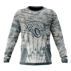 NFL Jacksonville Jaguars Custom Name Number Honor US Air Force Veterans Sweatshirt