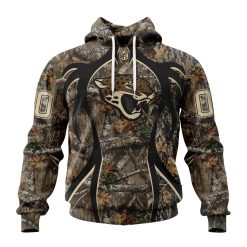 NFL Jacksonville Jaguars Custom Name Number Special Hunting Camo Pullover Hoodie