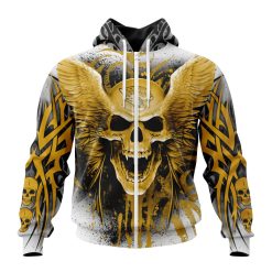 NFL Jacksonville Jaguars Kits With Skull Art Zip Up Hoodie