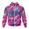 NFL Kansas City Chiefs Breast Cancer Zip Up Hoodie