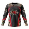 NFL Kansas City Chiefs Custom Name Number Camo Hunting Sweatshirt