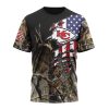 NFL Kansas City Chiefs Custom Name Number Camo Realtree Hunting T-Shirt