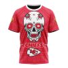 NFL Kansas City Chiefs Custom Name Number Kits For Dia De Muertos T-Shirt