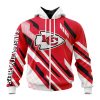 NFL Kansas City Chiefs Custom Name Number MotoCross Concept Zip Up Hoodie