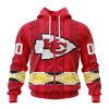 NFL Kansas City Chiefs Custom Name Number Native Concepts Zip Up Hoodie