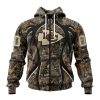 NFL Kansas City Chiefs Custom Name Number Special Hunting Camo Zip Up Hoodie
