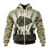 NFL Kansas City Chiefs Custom Name Number Veterans And Families Zip Up Hoodie