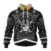 NFL Las Vegas Raiders Custom Name Number Classic Style Pullover Hoodie