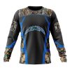 NFL Los Angeles Chargers Custom Name Number Camo Hunting Sweatshirt