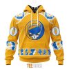 NFL Los Angeles Chargers Custom Name Number Grateful Dead Pullover Hoodie