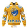 NFL Los Angeles Chargers Custom Name Number Grateful Dead Zip Up Hoodie
