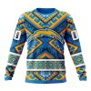 NFL Los Angeles Chargers Custom Name Number Native Concepts Sweatshirt