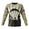 NFL Los Angeles Chargers Custom Name Number Veterans And Families Sweatshirt