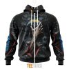 NFL Los Angeles Chargers Halloween Horror Skull Zip Up Hoodie