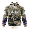NFL Los Angeles Rams Custom Name Number Veteran Salute To Service Pullover Hoodie