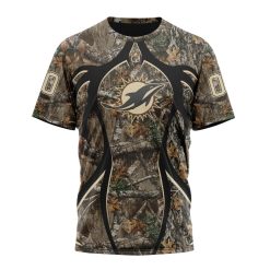 NFL Miami Dolphins Custom Name Number Special Hunting Camo T-Shirt