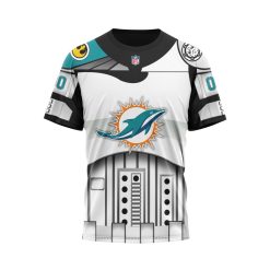 NFL Miami Dolphins Custom Name Number Star Wars T-Shirt