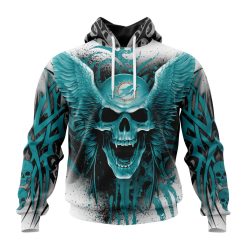 NFL Miami Dolphins Special Kits With Skull Pullover Hoodie