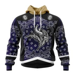 NFL Minnesota Vikings Custom Name Number Classic Style Pullover Hoodie