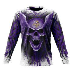NFL Minnesota Vikings Special Kits With Skull Sweatshirt