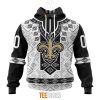 NFL New Orleans Saints Custom Name Number Native Pattern Pullover Hoodie
