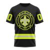 NFL New Orleans Saints Custom Name Number Special FireFighter Uniform T-Shirt