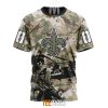 NFL New Orleans Saints Custom Name Number Veteran Salute To Service T-Shirt
