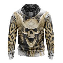 Alternative view of NFL New Orleans Saints Special Kits With Skull Zip Up Hoodie