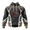 NFL New York Giants Custom Name Number Camo Hunting Pullover Hoodie
