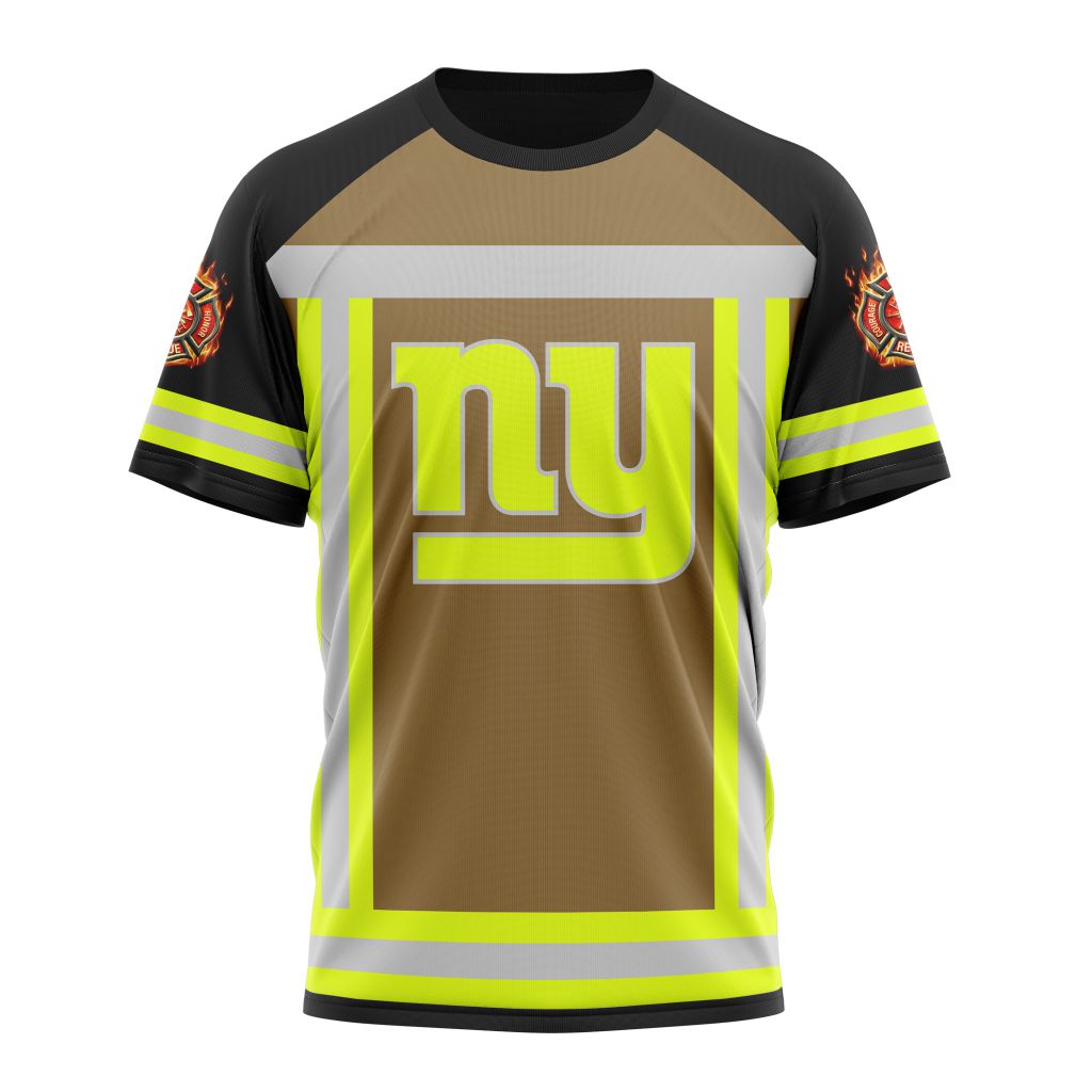 NFL New York Giants Custom Name Number Firefighter Uniform Low Top Shoes