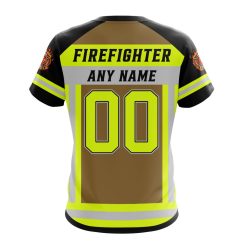 Alternative view of NFL New York Giants Custom Name Number Firefighter Uniform Low Top Shoes