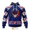 NFL New York Giants Custom Name Number Grateful Dead Pullover Hoodie