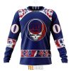NFL New York Giants Custom Name Number Grateful Dead Sweatshirt