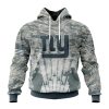 NFL New York Giants Custom Name Number Honor US Air Force Veterans Pullover Hoodie