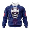 NFL New York Giants Custom Name Number Kits For Dia De Muertos Pullover Hoodie