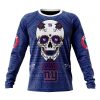 NFL New York Giants Custom Name Number Kits For Dia De Muertos Sweatshirt