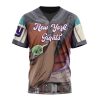 NFL New York Giants Custom Name Number Mandalorian And Baby Yoda T-Shirt