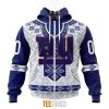 NFL New York Giants Custom Name Number Native Pattern Zip Up Hoodie