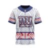 NFL New York Giants Custom Name Number Native With Samoa Culture T-Shirt