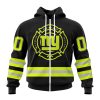 NFL New York Giants Custom Name Number Special FireFighter Uniform Zip Up Hoodie