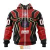 NFL New York Giants Custom Name Number Spider Man Zip Up Hoodie