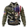 NFL New York Giants Custom Name Number Veterans Kneeling Soldier Pullover Hoodie