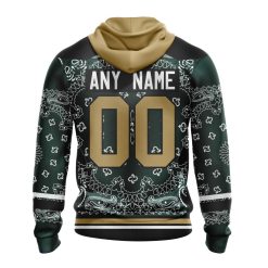 Alternative view of NFL New York Jets Custom Name Number Classic Style Zip Up Hoodie