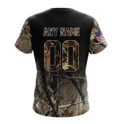 Alternative view of NFL New York Jets Custom Name Number Special Camo Realtree T-Shirt