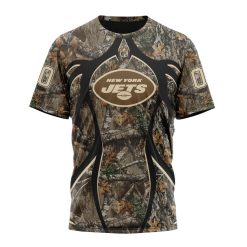 NFL New York Jets Custom Name Number Special Hunting Camo T-Shirt