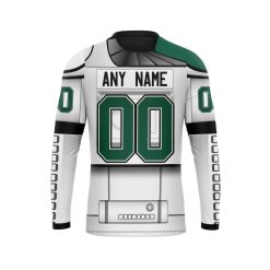 Alternative view of NFL New York Jets Custom Name Number Star Wars Sweatshirt