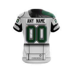 Alternative view of NFL New York Jets Custom Name Number Star Wars T-Shirt