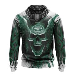 Alternative view of NFL New York Jets Special Kits With Skull Zip Up Hoodie