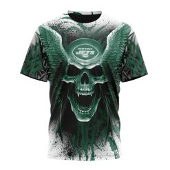 NFL New York Jets Special Kits With Skull T-Shirt